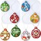 LET'S RESIN Christmas Resin Molds, Set of 2 Resin Molds Silicone with 8 Round Cavities Each 2.4 Inch with 20 Pcs Lanyard, Silicone Molds for Epoxy Resin, Christmas Tree Ornament, Jewelry Keychain